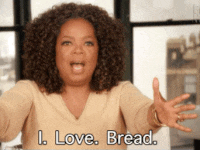 Oprah saying, 'I love bread.'