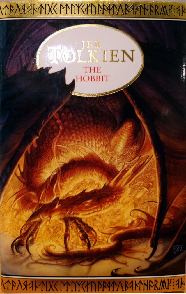 Cover of 'The Hobbit' by J. R. R. Tolkien.