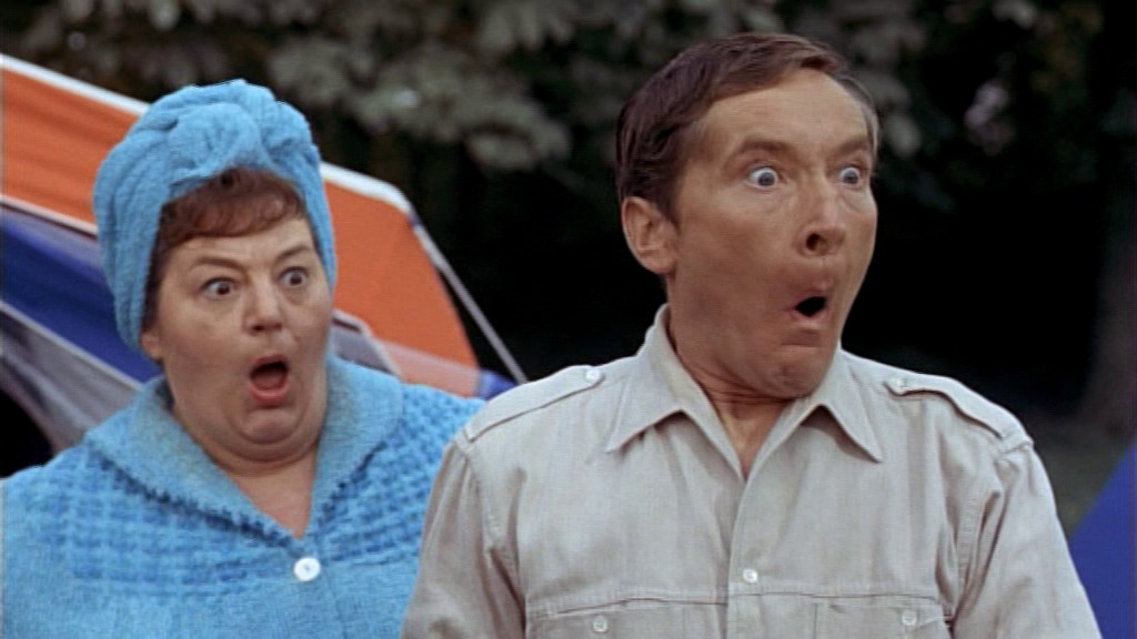 Kenneth Williams making a horrified face.