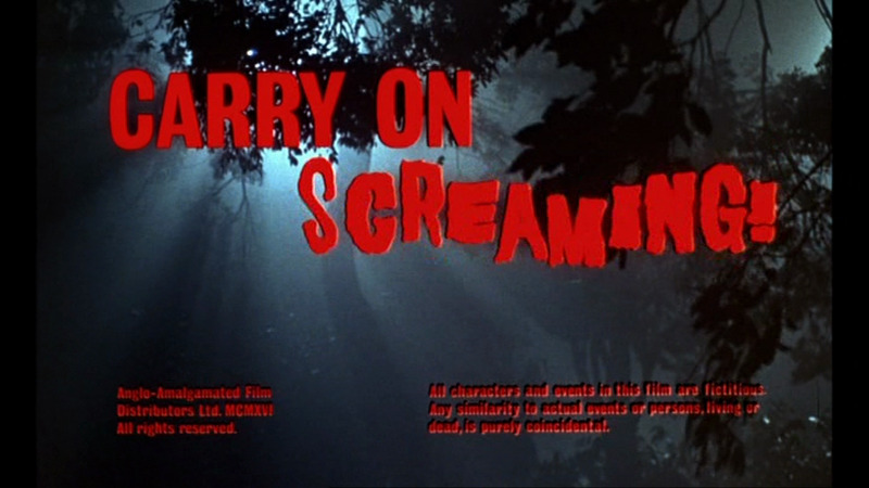 'Carry On Screaming!' title card.