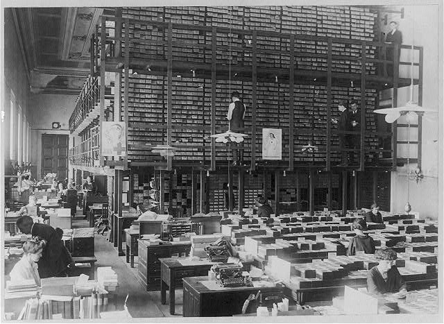 Library of Congress. Card Division. General view (1919 or later).
