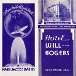 Pamphlet for the Hotel Will Rogers ('Where the World gets Well')