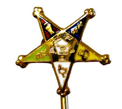 Order of the Eastern Star ascot pin