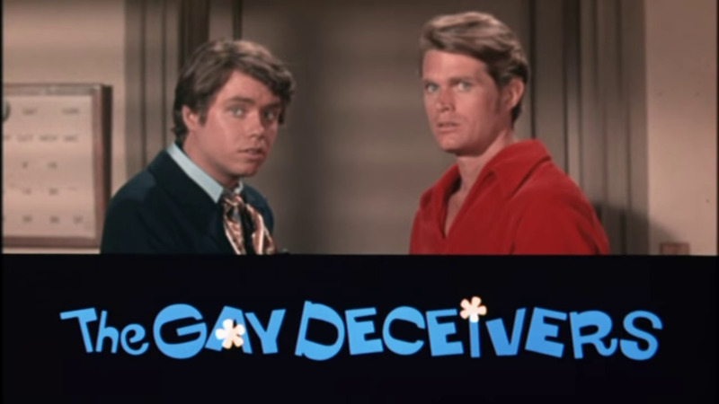 The Gay Deceivers title card.
