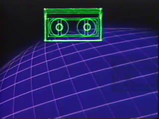 A computer-generated VHS casette