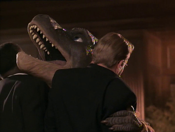 Theodore Rex gets in a scuffle with some bodyguards.
